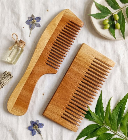 Neem Wood Comb | Natural Wooden Comb for Hair Care