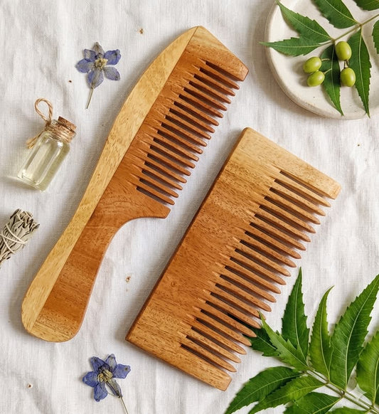 Neem Wood Comb | Natural Wooden Comb for Hair Care