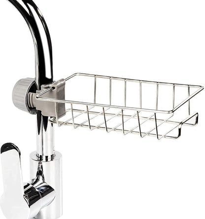 Stainless Steel Kitchen Sink Caddy – Faucet Sponge Holder